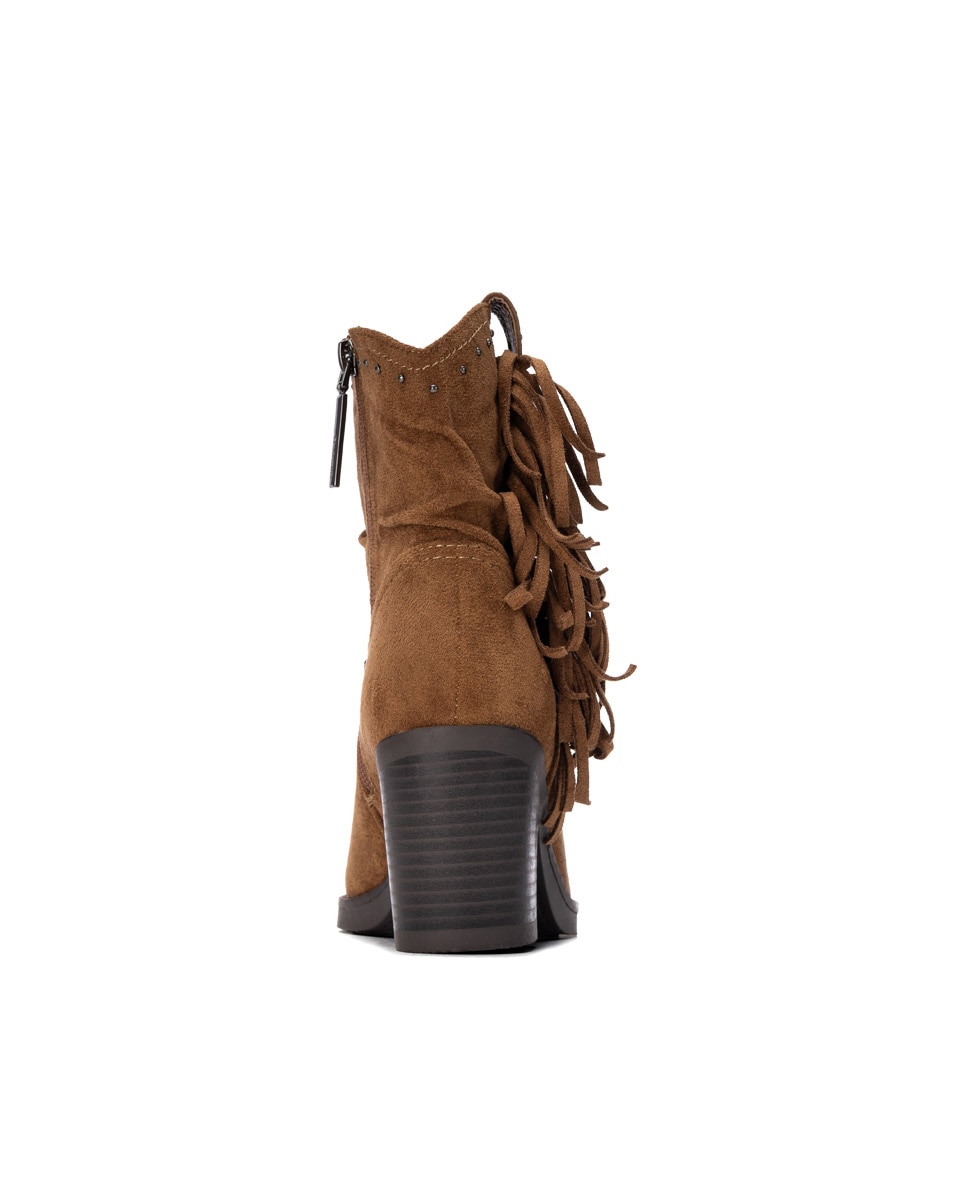 Botín de mujer con cremallera - Refresh - Camel Camel-5
