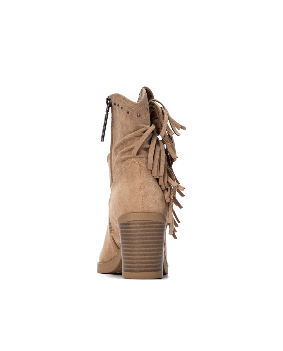 Botín de mujer con cremallera - Refresh - Beige Beige-5