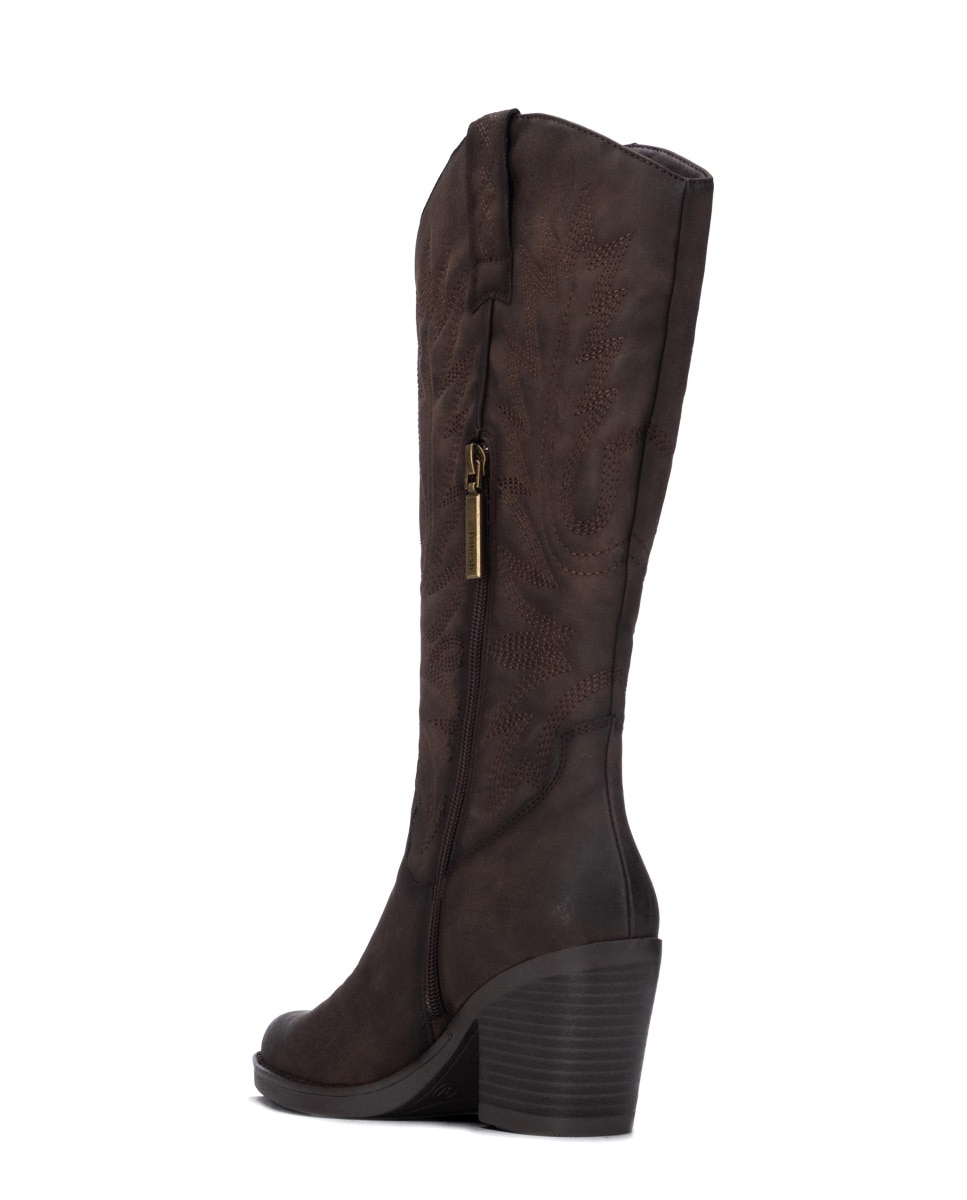 Bota de mujer cowboy - Refresh - Marrón Marrón-2
