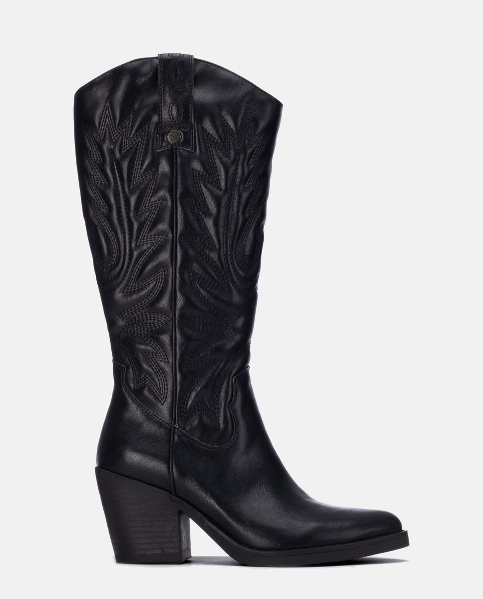 Bota de mujer cowboy - Refresh - Negro Negro-1