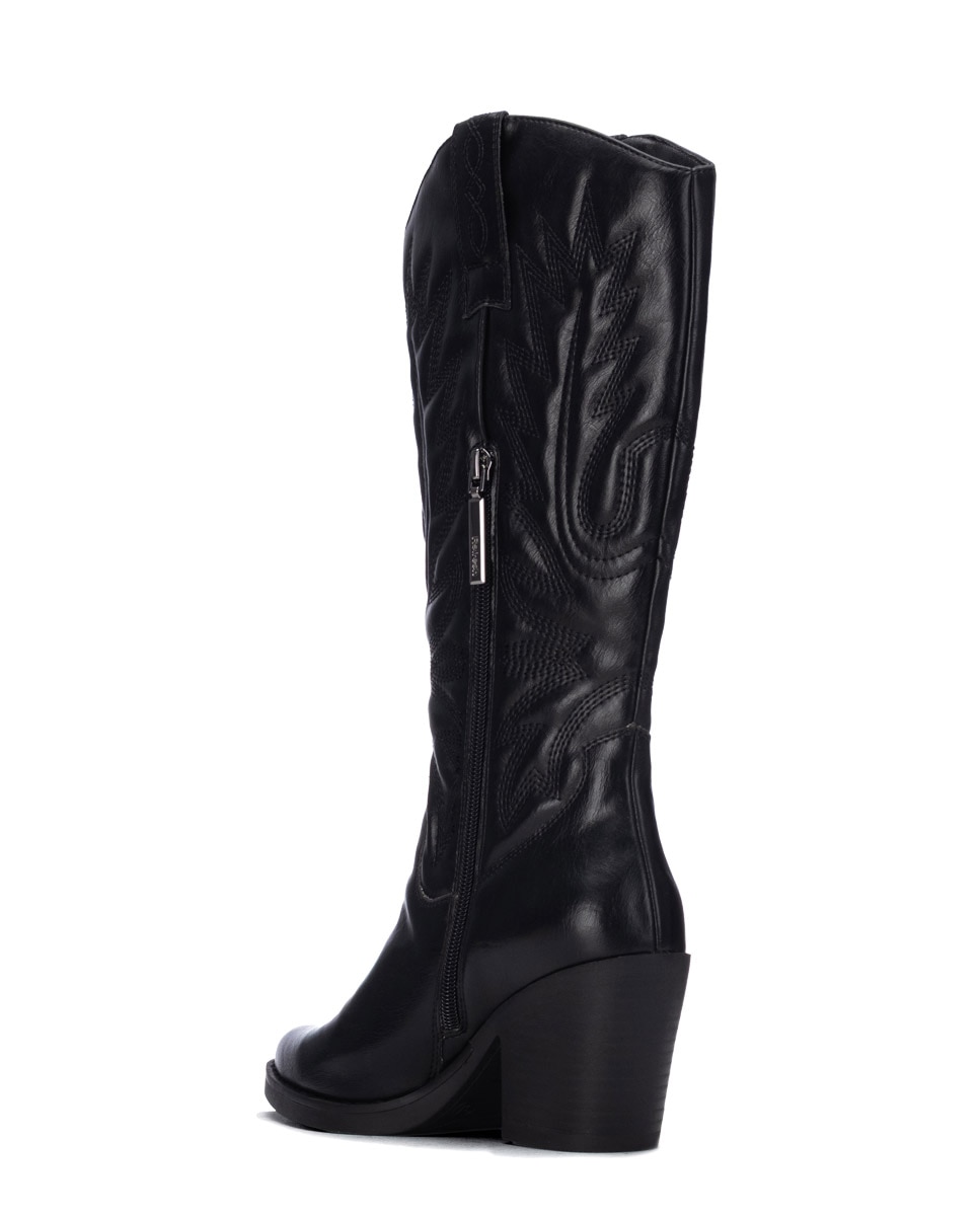 Bota de mujer cowboy - Refresh - Negro Negro-3