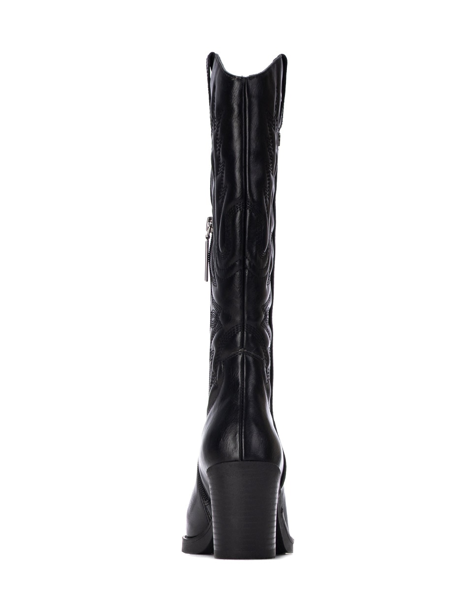 Bota de mujer cowboy - Refresh - Negro Negro-4