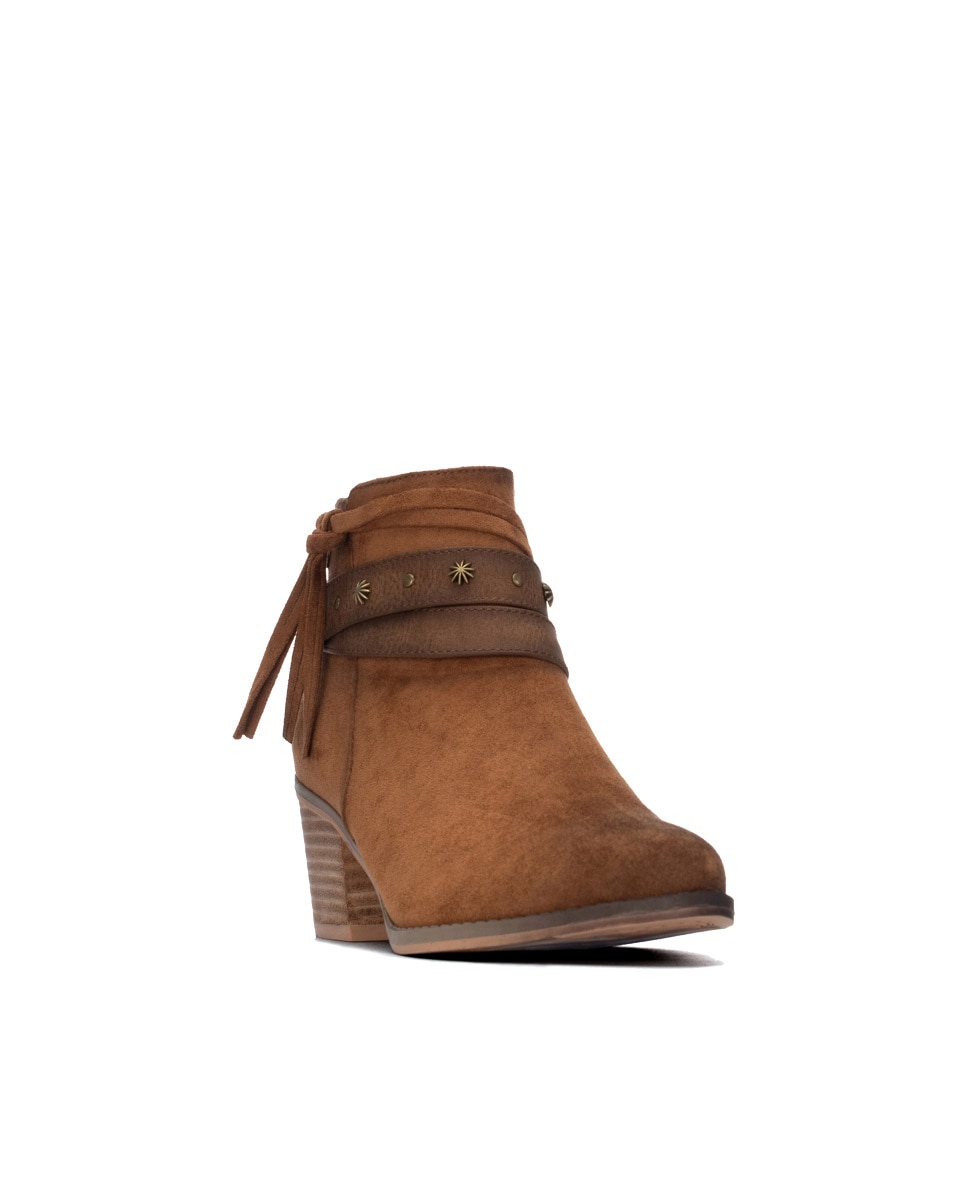 Botín de mujer con cremallera - Refresh - Camel Camel-3