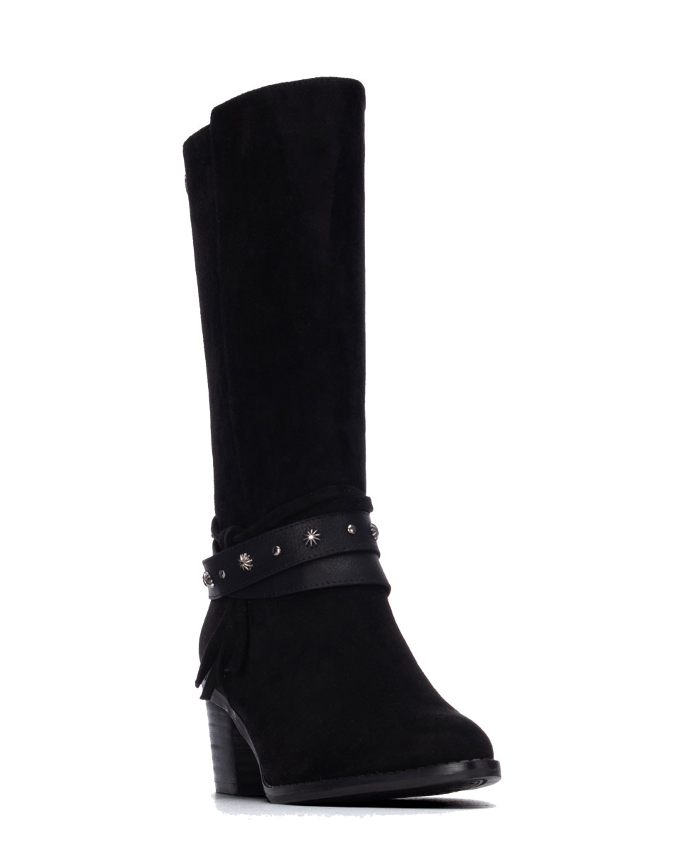 Bota de mujer con cremallera - Refresh - Negro Negro-3