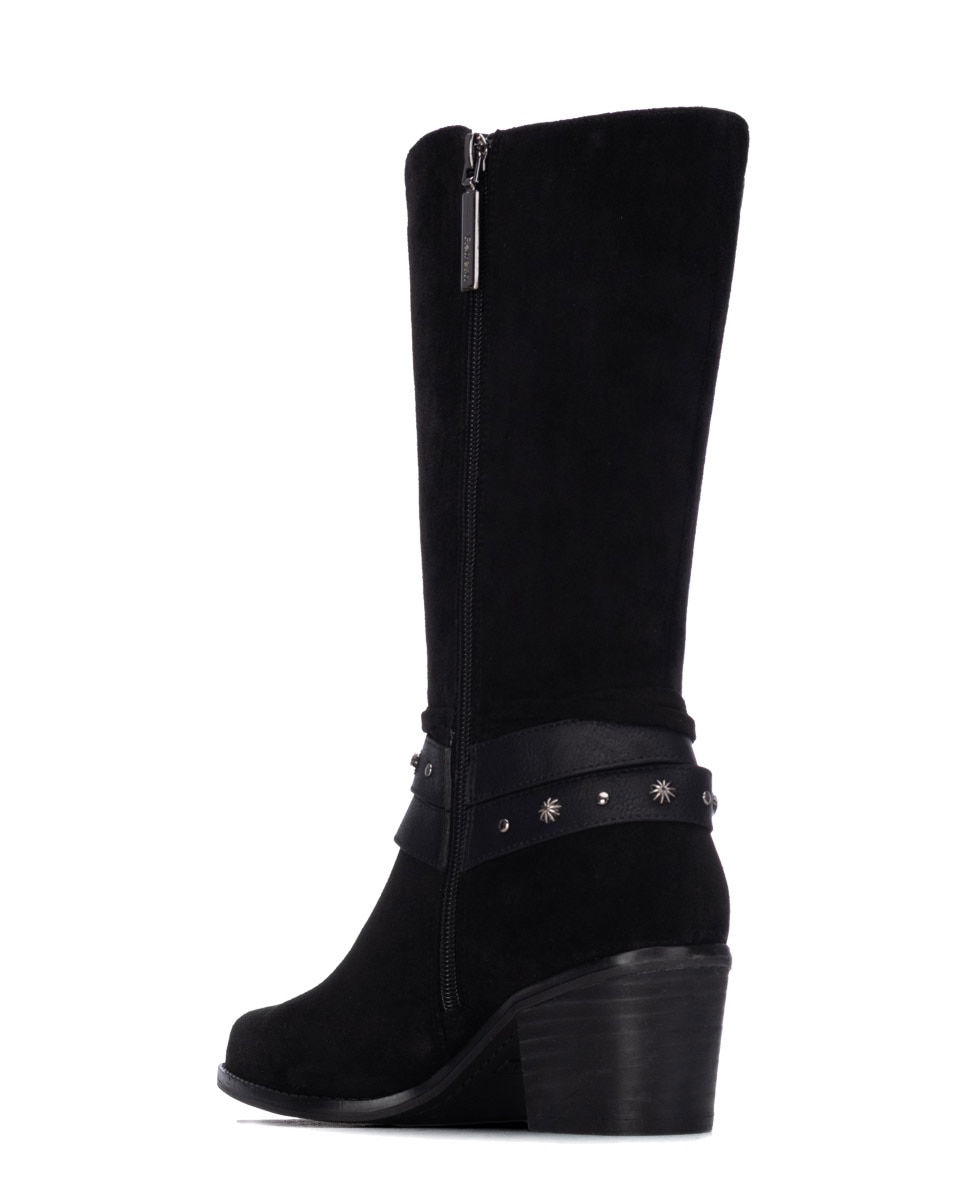Bota de mujer con cremallera - Refresh - Negro Negro-2