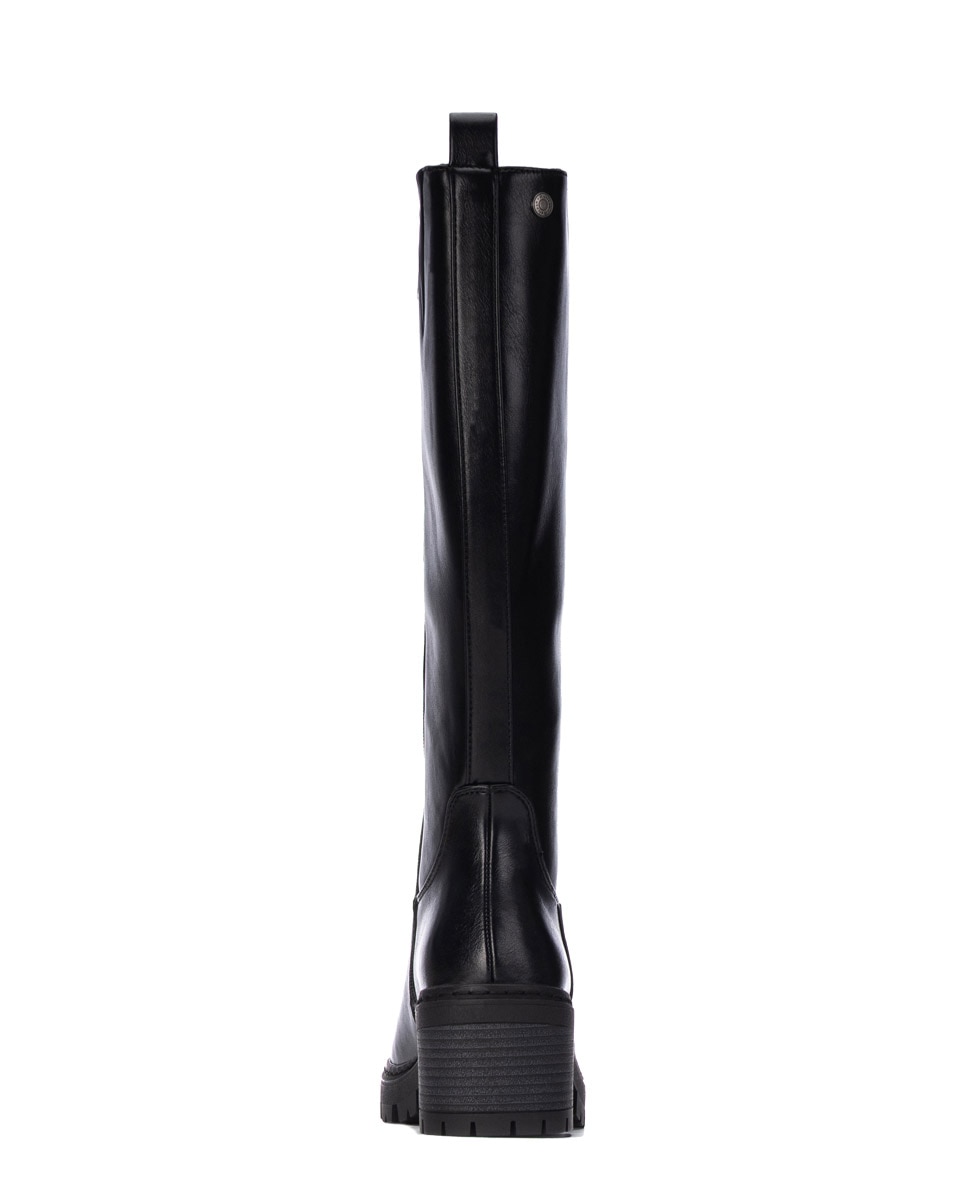 Bota de mujer con cremallera - Refresh - Negro Negro-5