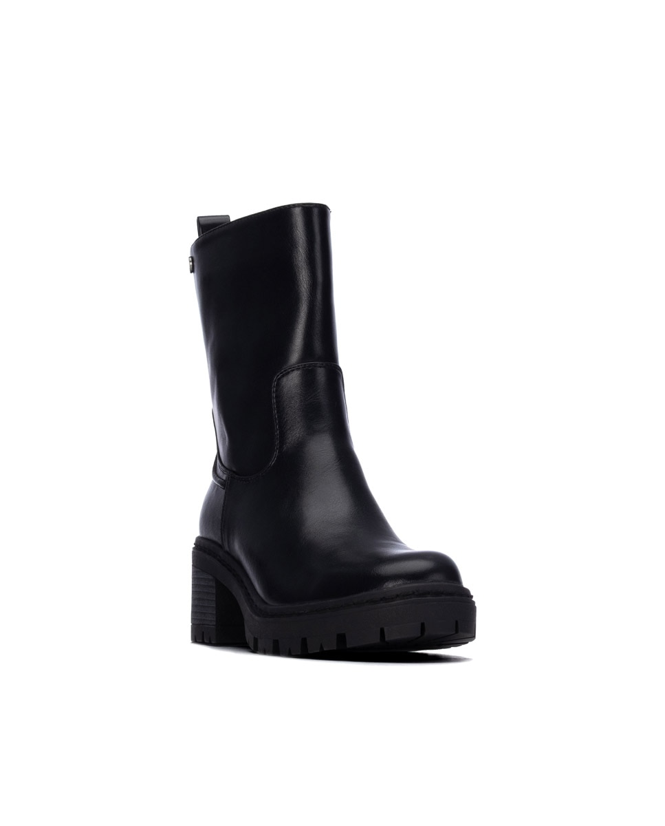 Botines básicos de mujer con cremallera - Refresh - Negro Negro-3