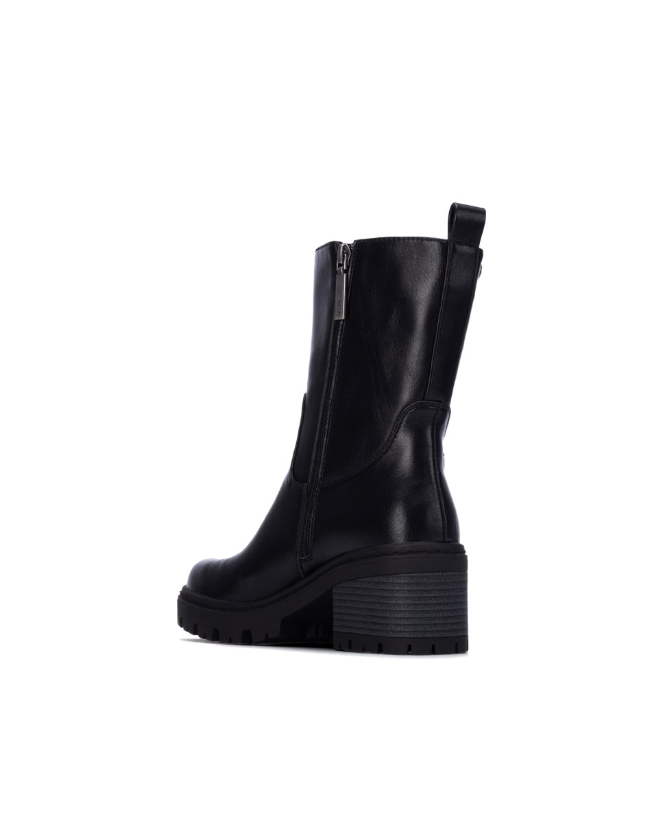 Botines básicos de mujer con cremallera - Refresh - Negro Negro-2