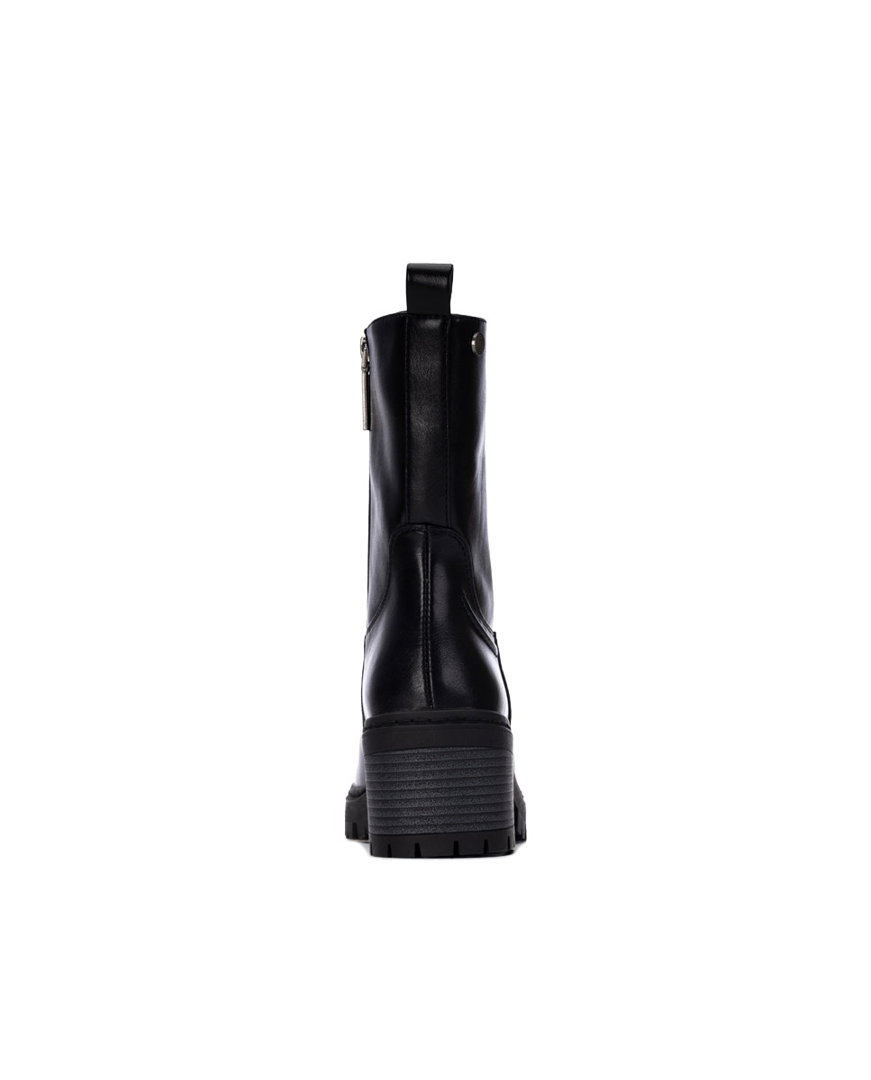 Botines básicos de mujer con cremallera - Refresh - Negro Negro-5