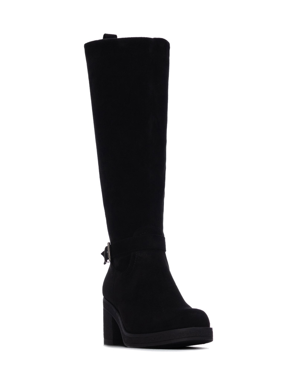 Bota de mujer con hebilla - Refresh - Negro Negro-3