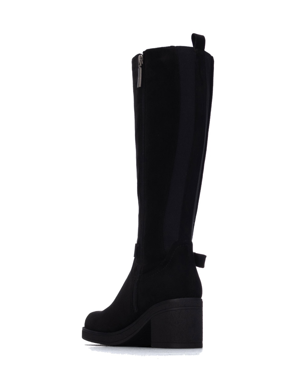 Bota de mujer con hebilla - Refresh - Negro Negro-2