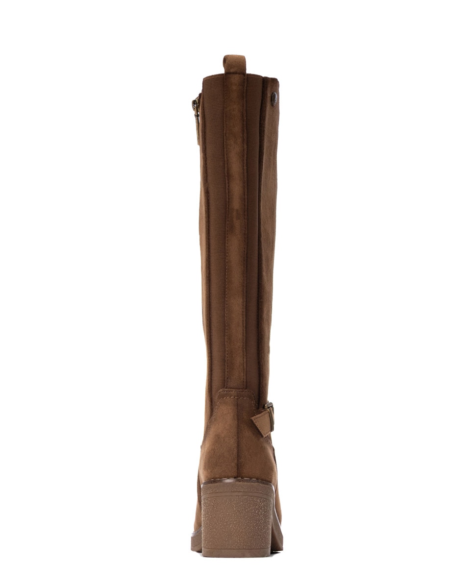 Bota de mujer con hebilla - Refresh - Camel Camel-5