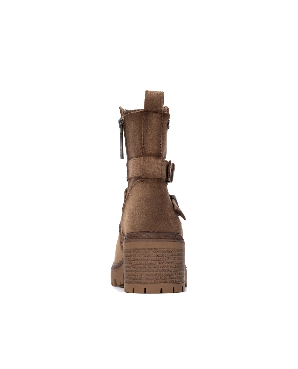 Botines de mujer con hebilla - Refresh - Marrón Marrón-5