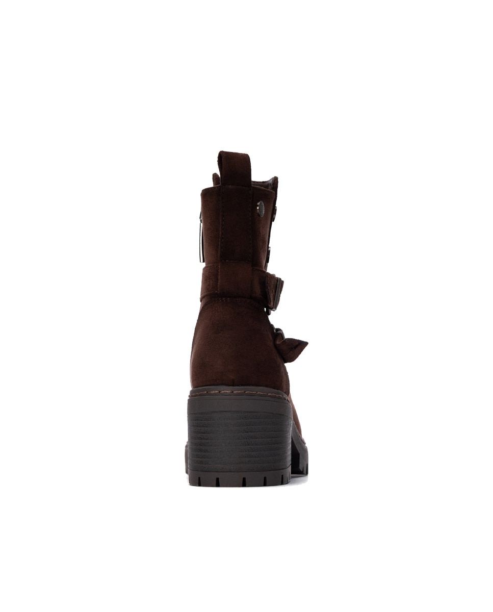 Botines de mujer con hebilla - Refresh - Marrón Marrón-5
