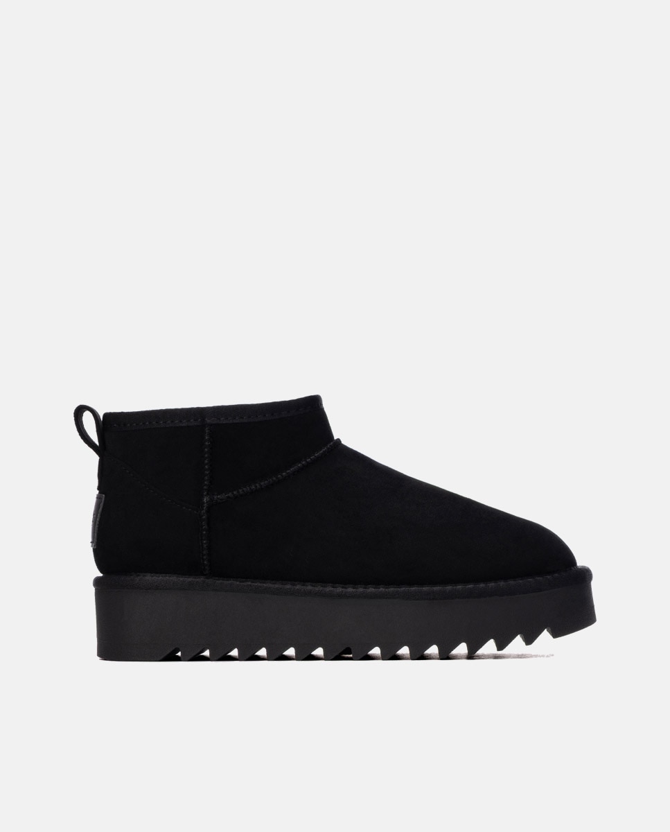 Botines con pelo de mujer australiano - Refresh - Negro Negro-1