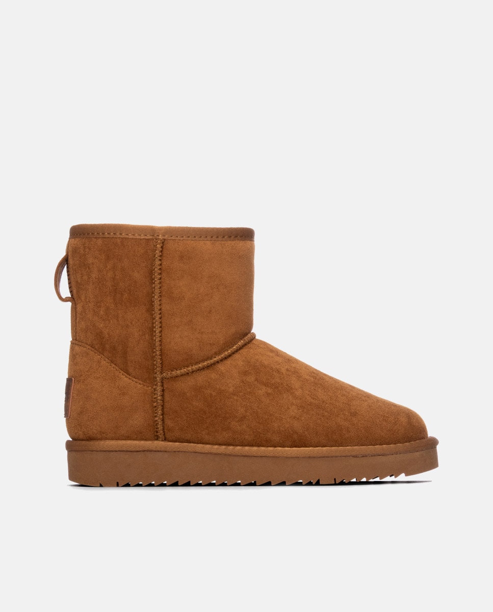 Botines con pelo de mujer australianos - Refresh - Camel Camel-1
