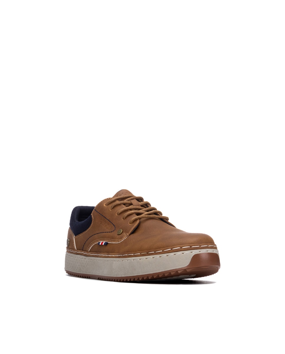 Zapatilla de hombre con cordones - Refresh - Camel Camel-3