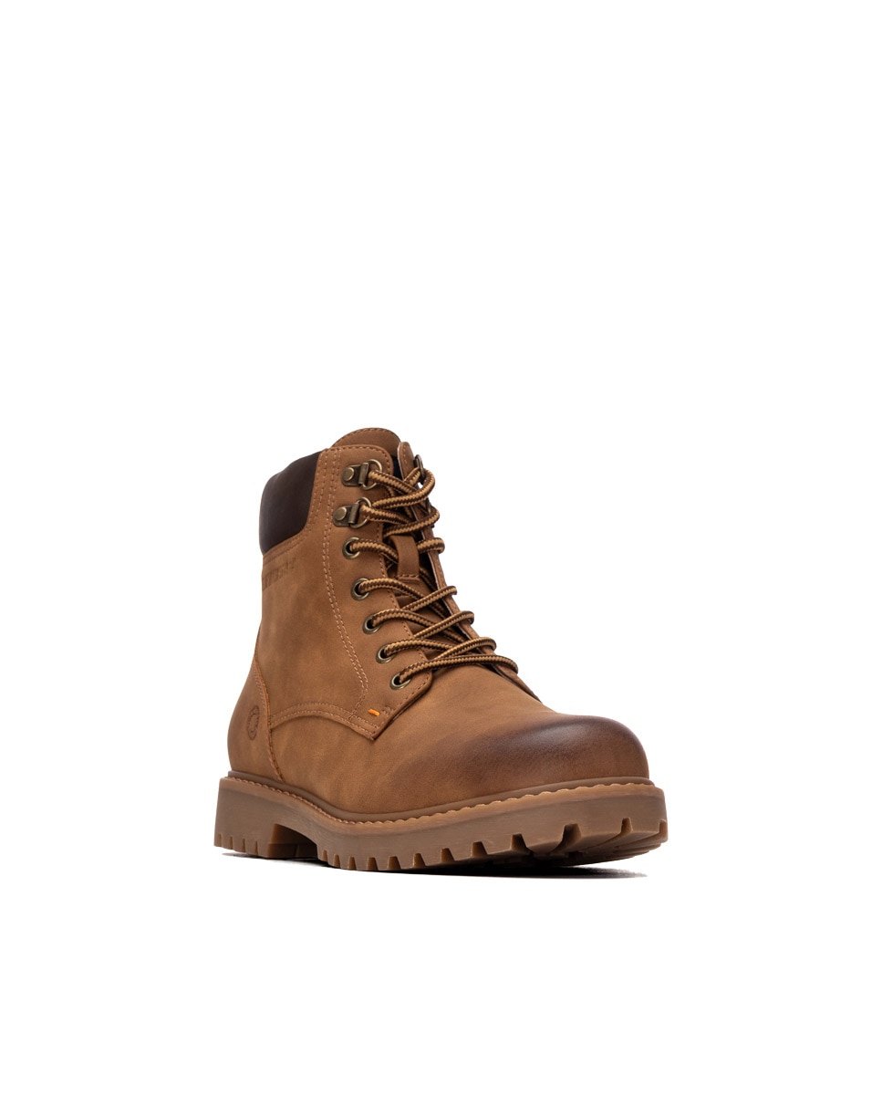 Imagen 3 de Botas de hombre con cordones - Refresh - Camel Camel