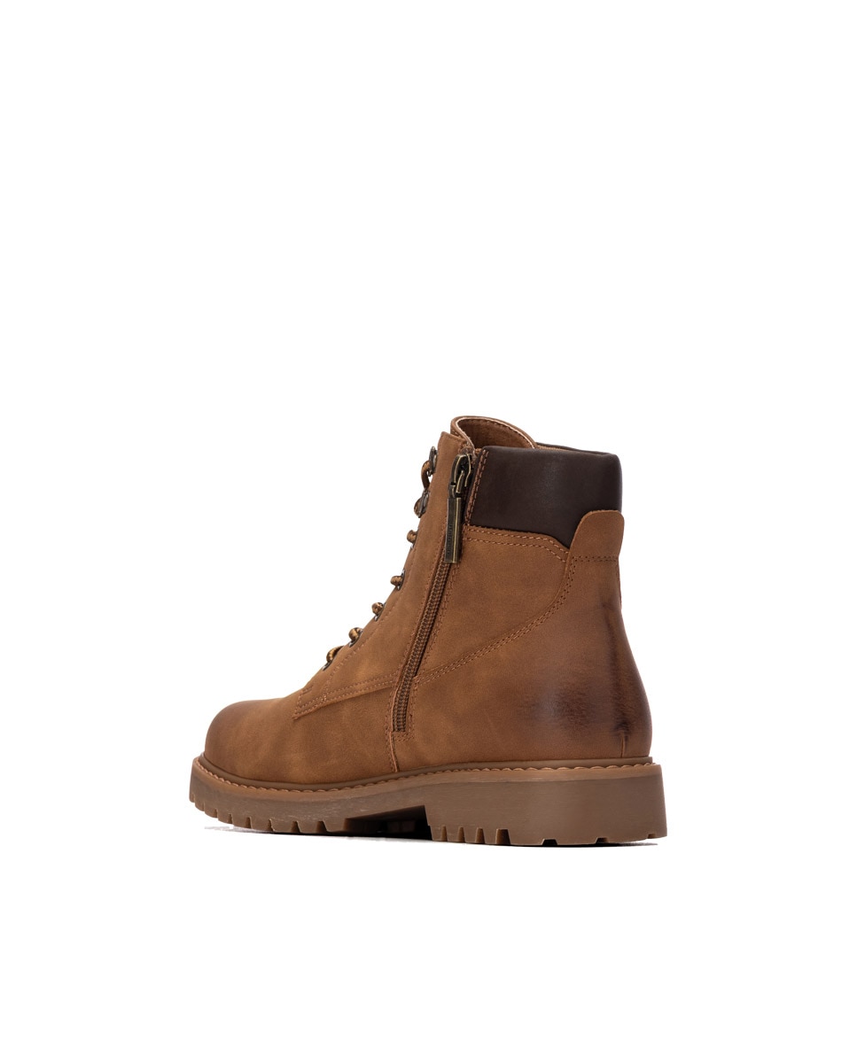 Imagen 2 de Botas de hombre con cordones - Refresh - Camel Camel