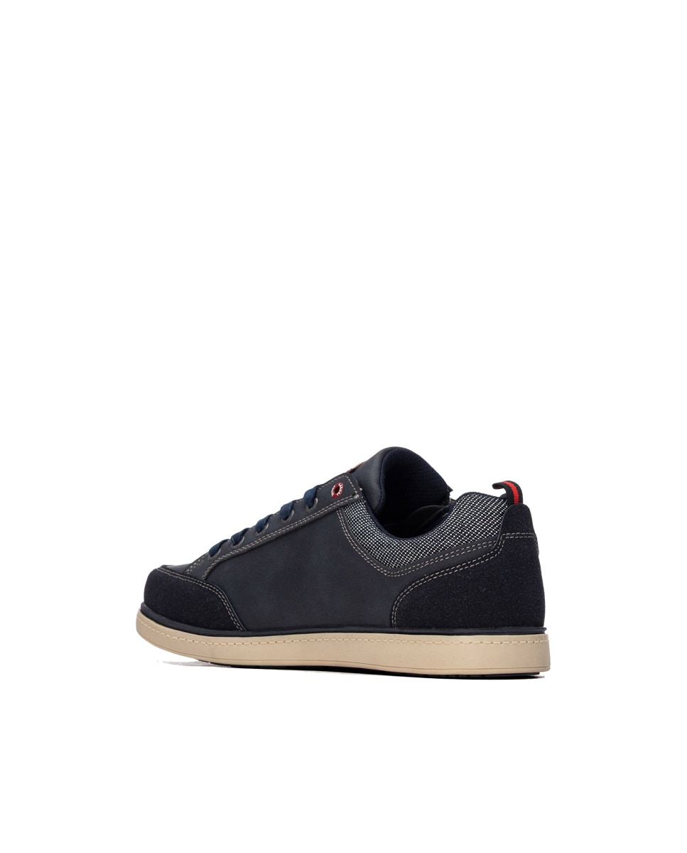 Zapatilla de hombre con cordones - Refresh - Azul Azul-2