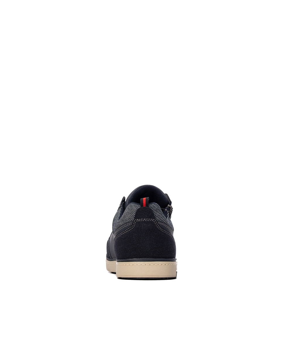 Zapatilla de hombre con cordones - Refresh - Azul Azul-5