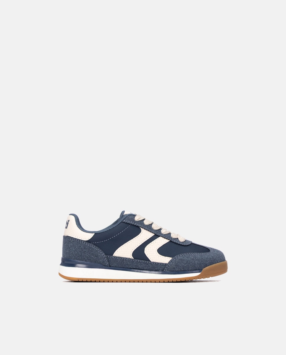 Imagen 0 de Zapatilla de niña con cordones Azul