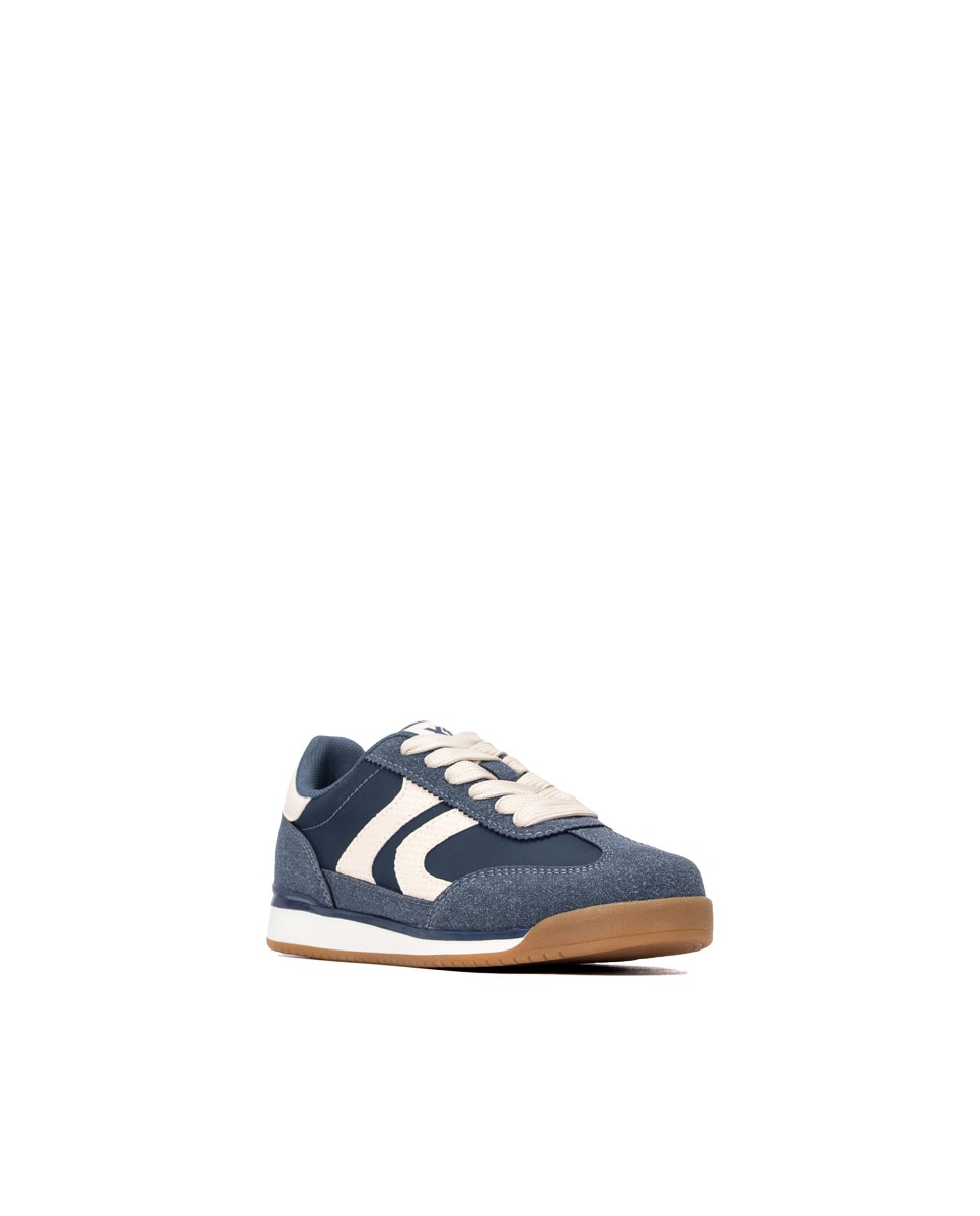 Zapatilla de niña con cordones - Xti - Azul Azul-2