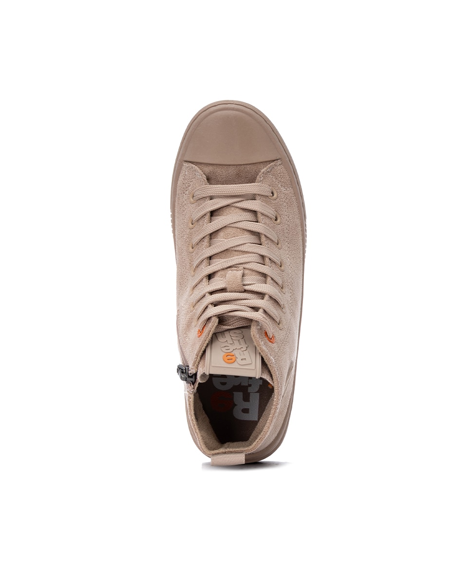 Botines de mujer con cordones - Refresh - Beige Beige-4