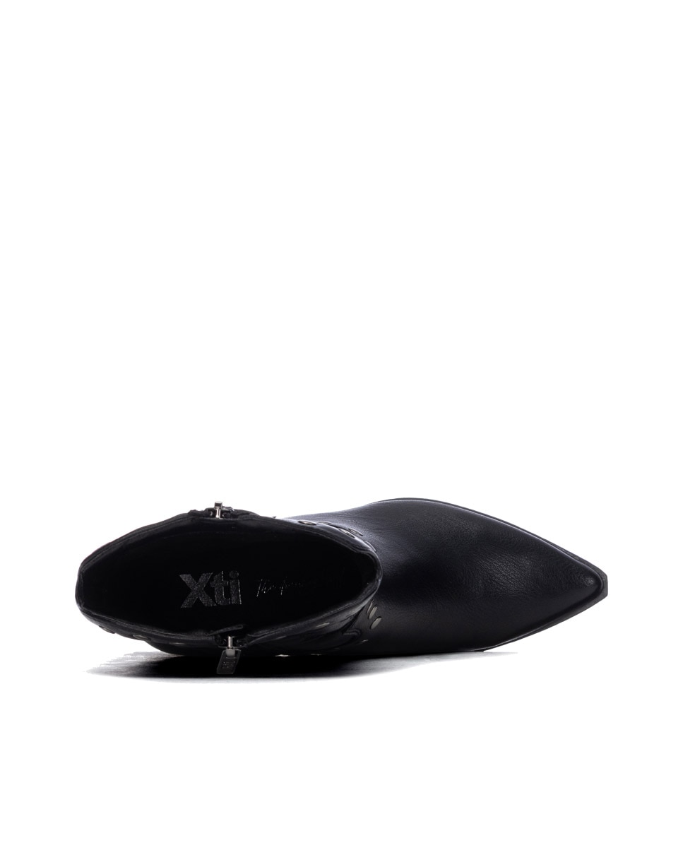 Botín de mujer con cremallera - Xti - Negro Negro-9