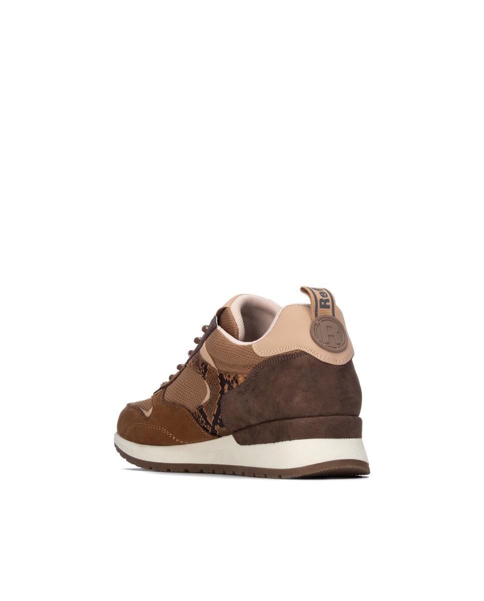 Zapatilla de mujer con cordones - Refresh - Camel Camel-2