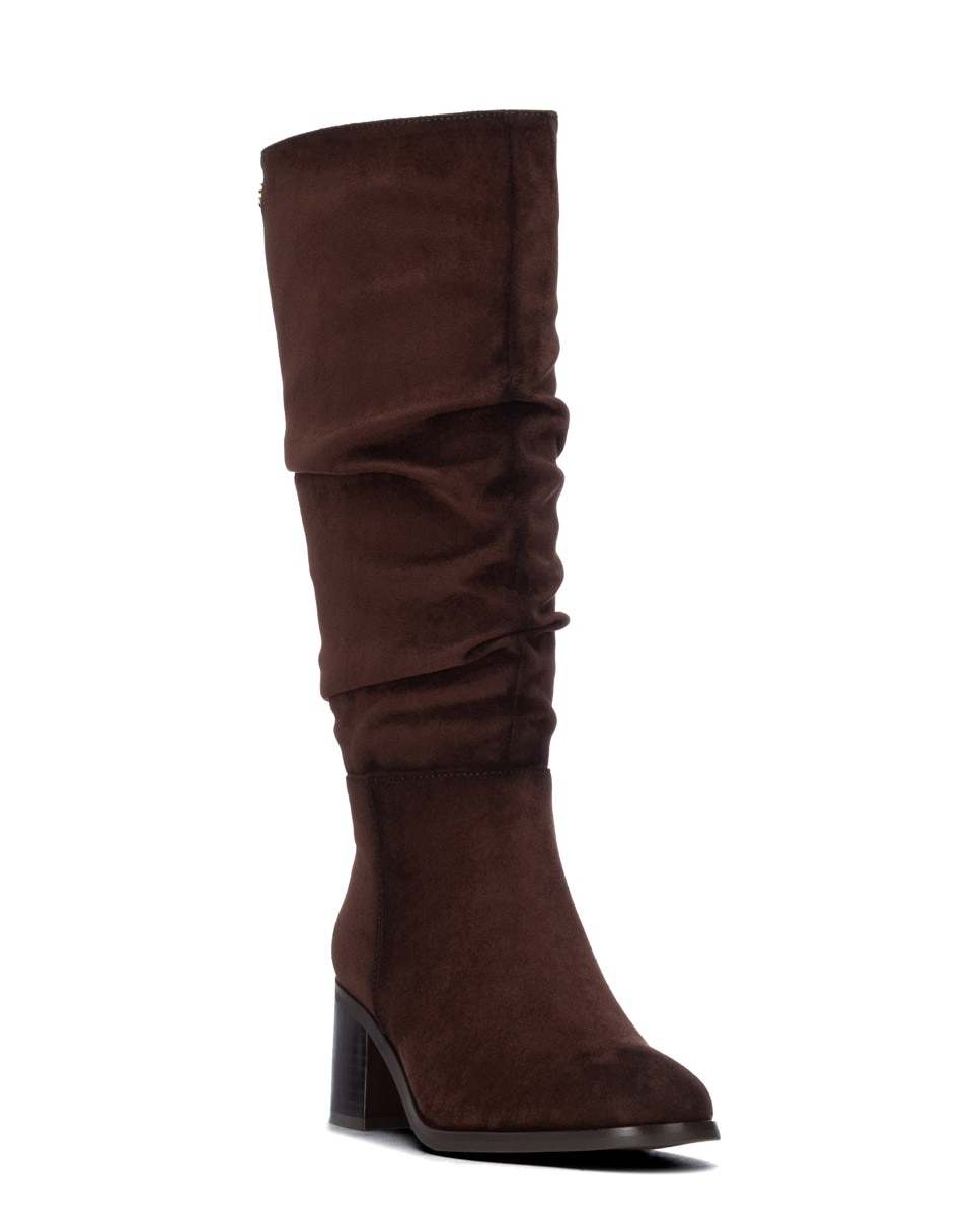 Bota de mujer con tacón ancho - Xti - Marrón Marrón-2