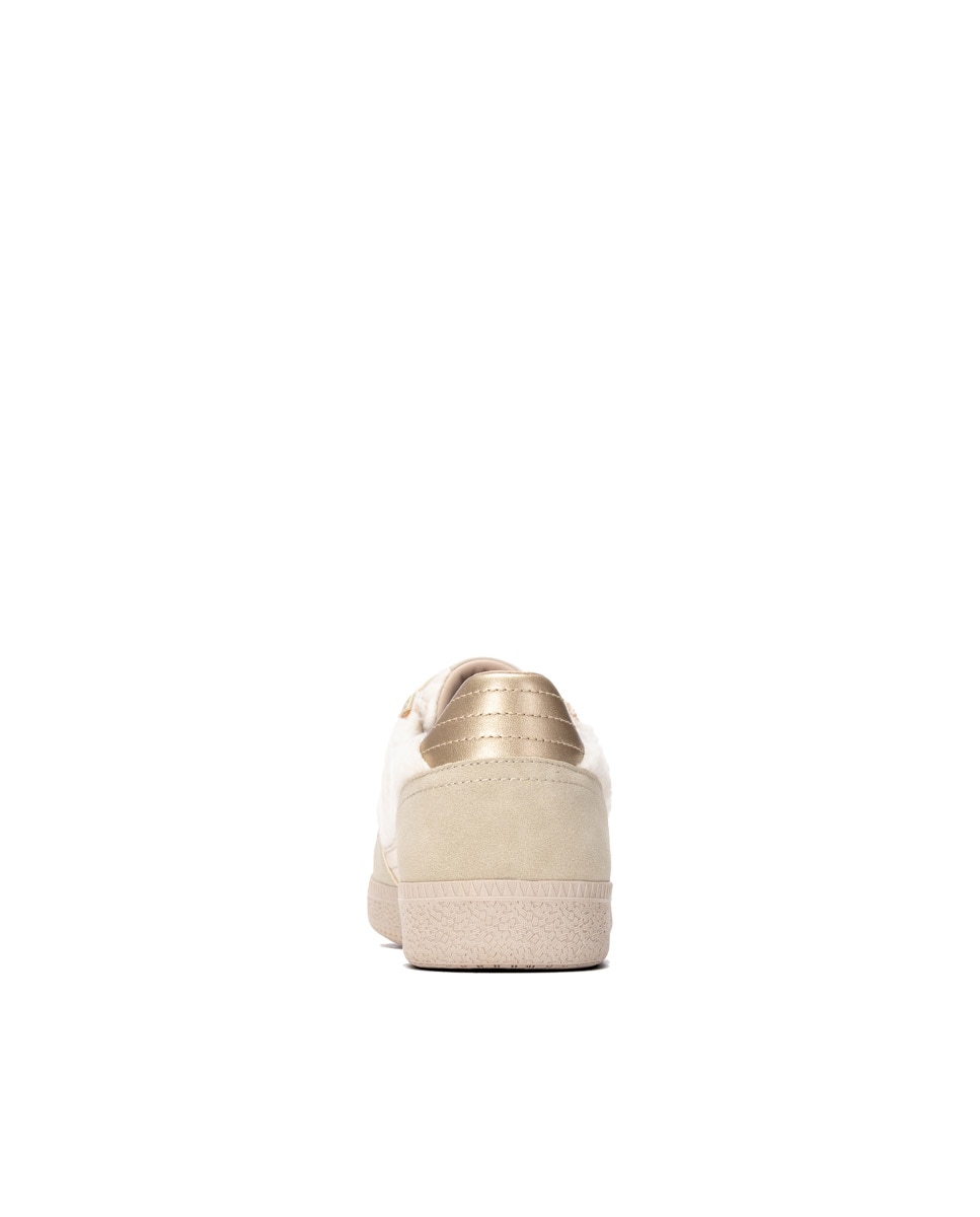 Zapatilla de mujer con cordones - Xti - Beige Beige-8