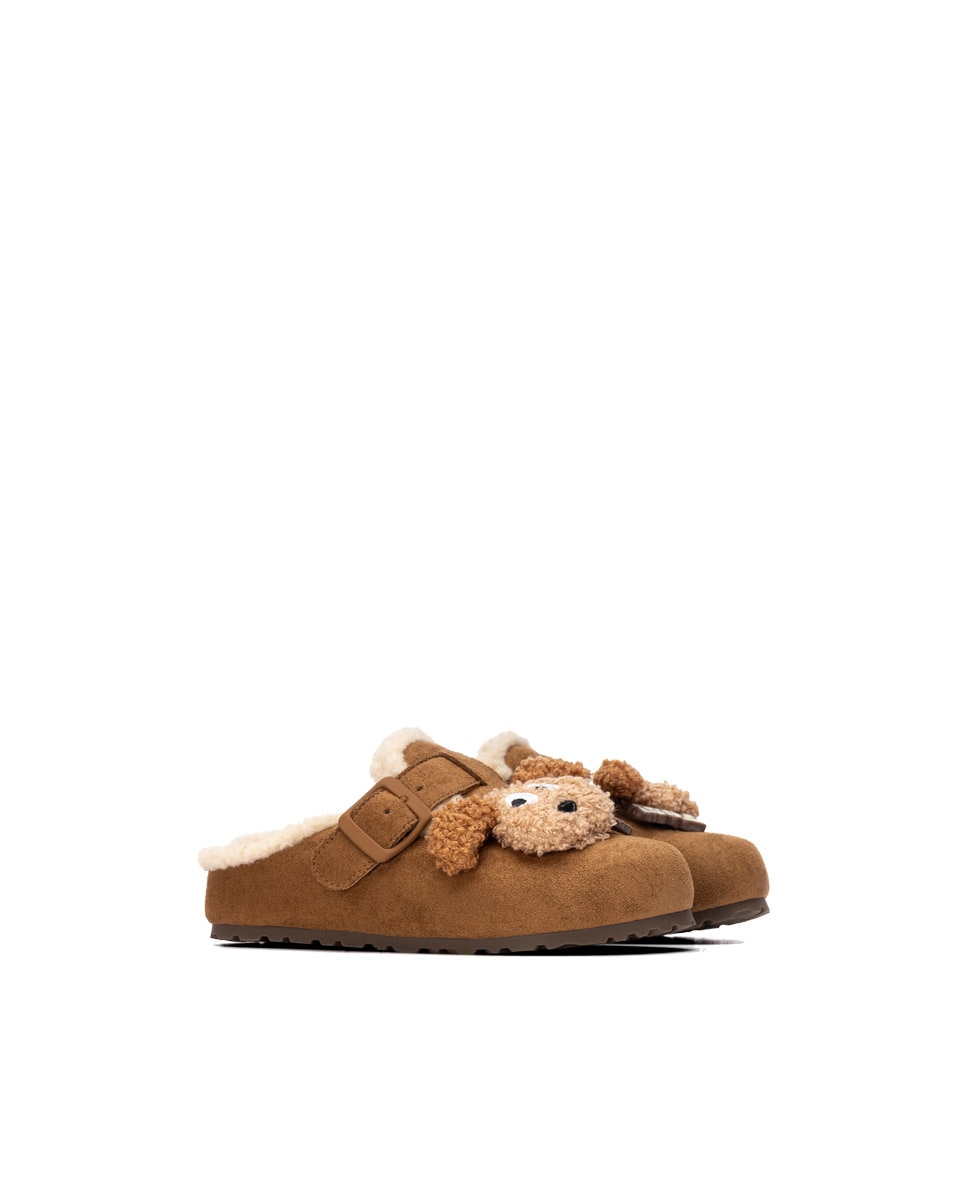 Zueco de niños con pelo - Xti - Camel Camel-4