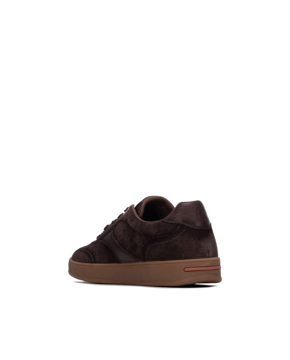 Zapatilla de mujer con cordones - Carmela - Marrón Marrón-2