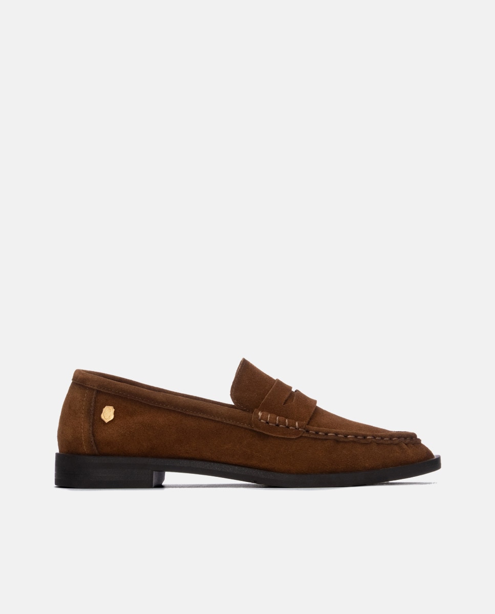 Mocasín de mujer de piel - Carmela - Camel Camel-1