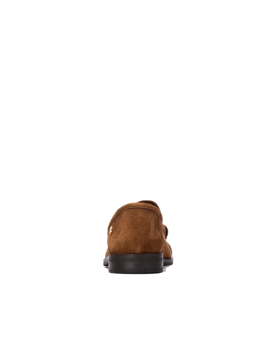 Mocasín de mujer de piel - Carmela - Camel Camel-5
