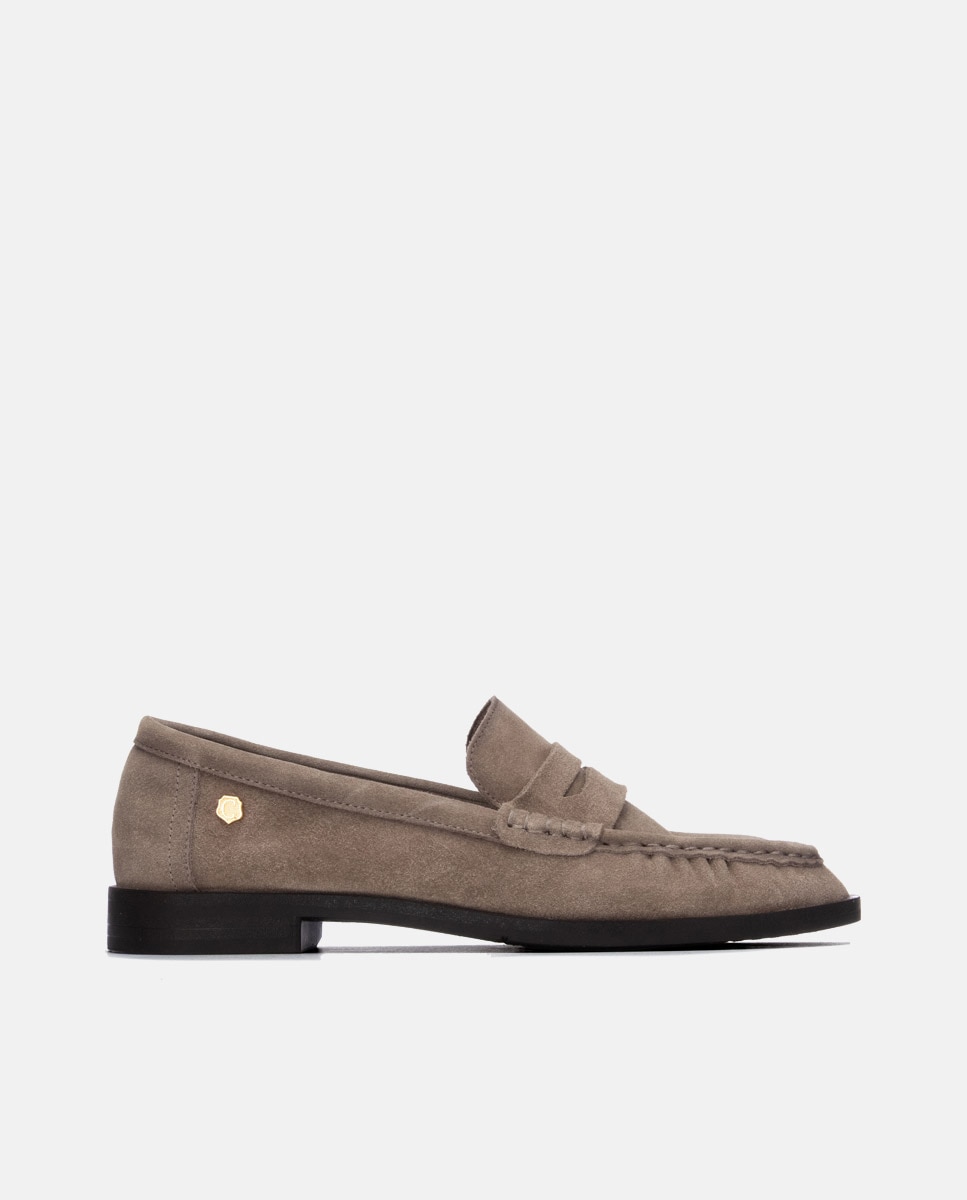 Mocasín de mujer de piel - Carmela - Marrón Marrón-1