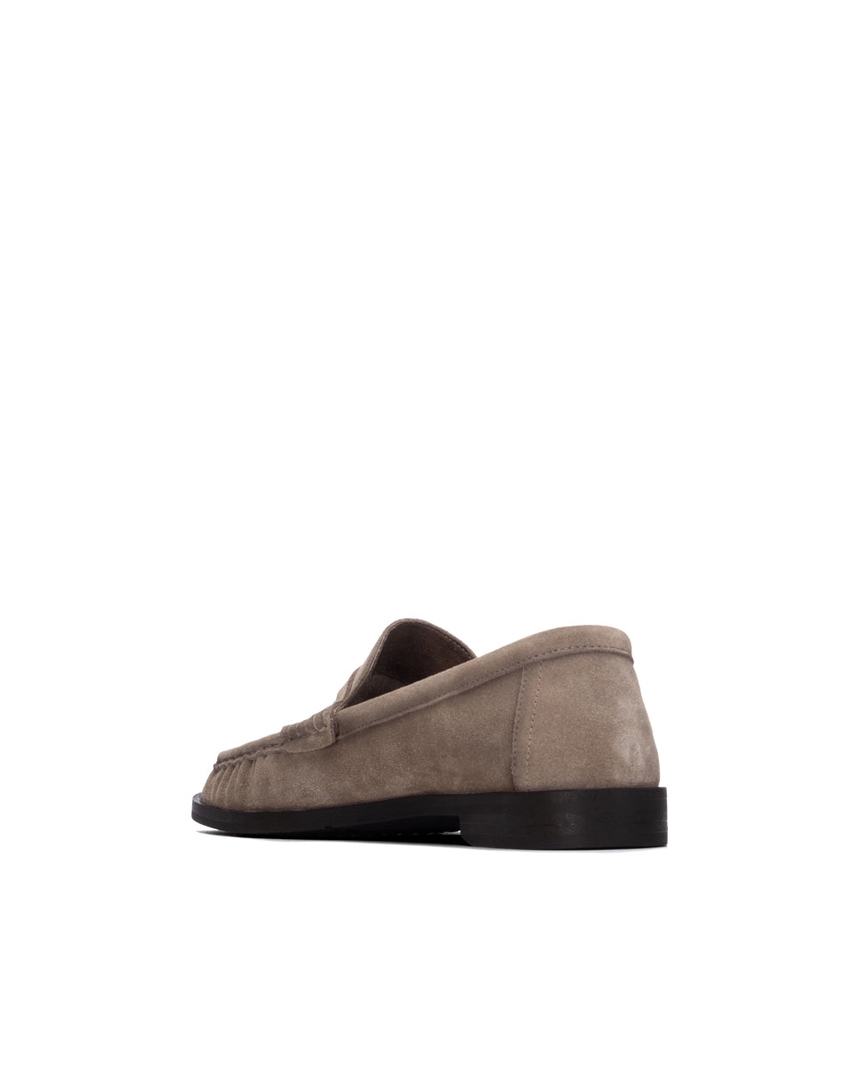 Mocasín de mujer de piel - Carmela - Marrón Marrón-2