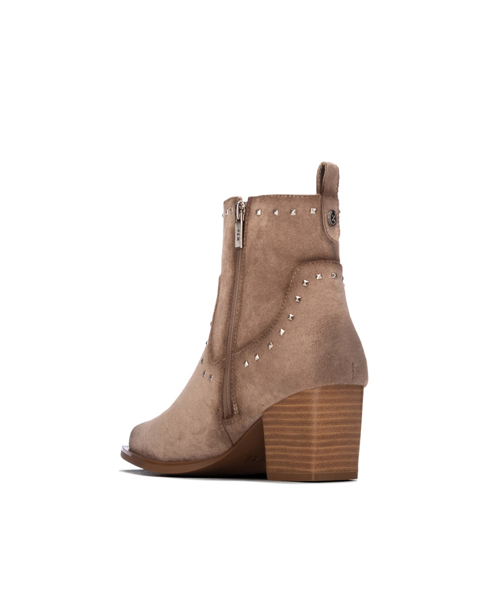 Botín de mujer con tacón - Xti - Beige Beige-2