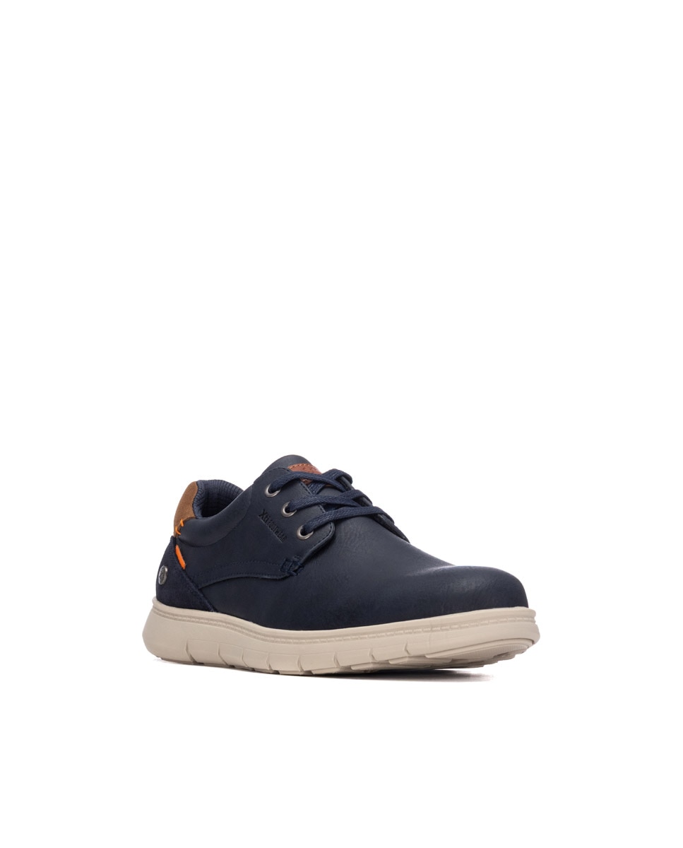 Zapato de hombre con cordones - Xti - Azul Azul-3