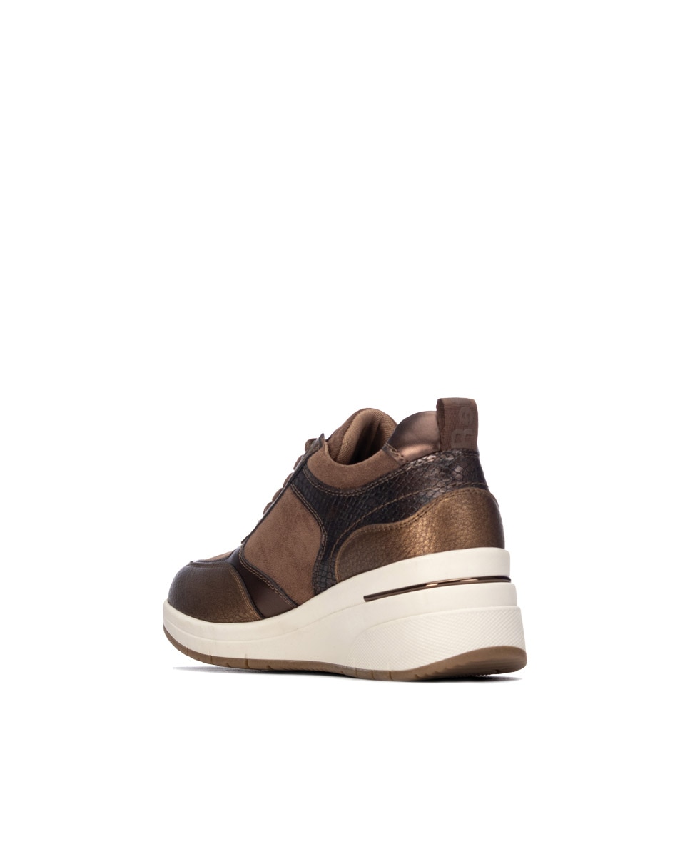 Zapatilla de mujer con cordones - Refresh - Camel Camel-2
