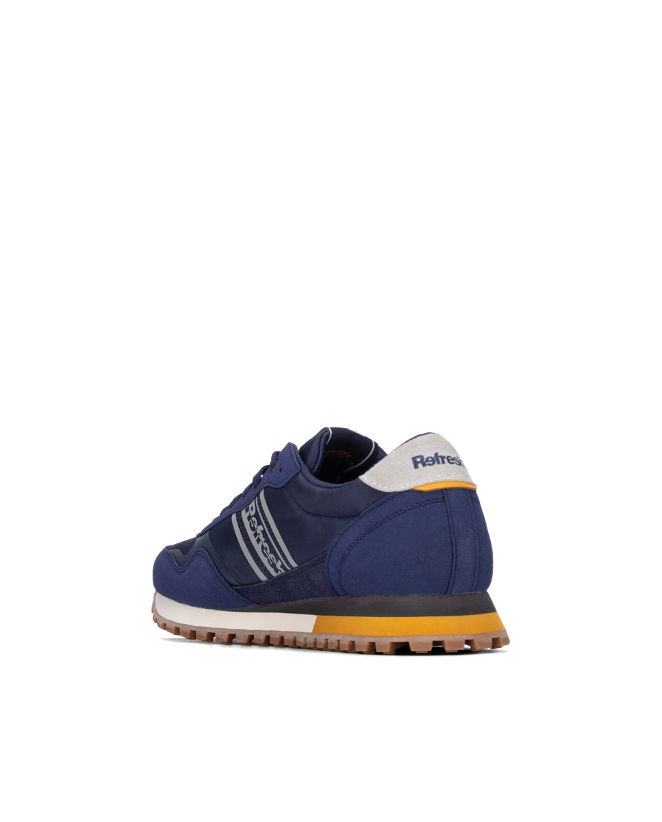 Zapatilla de hombre con cordones - Refresh - Azul Azul-2