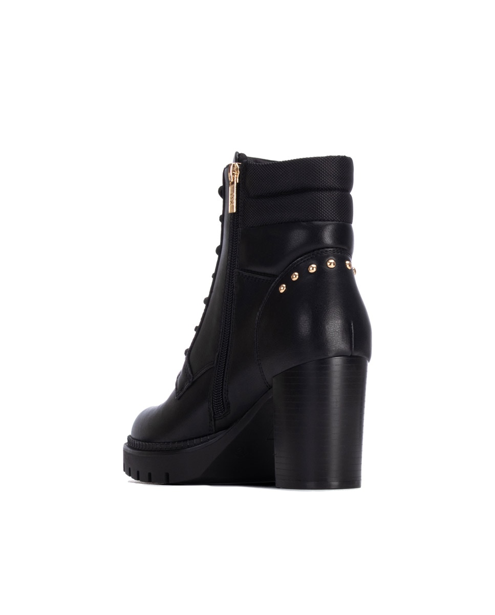 Botines de mujer con cordones - Xti - Negro Negro-2