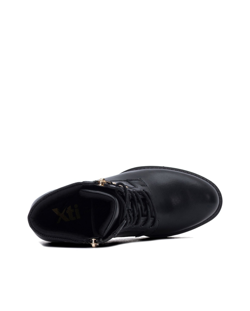 Botines de mujer con cordones - Xti - Negro Negro-4