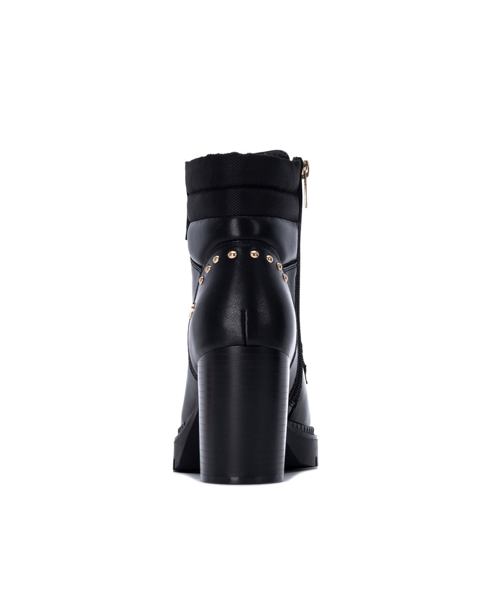 Botines de mujer con cordones - Xti - Negro Negro-5