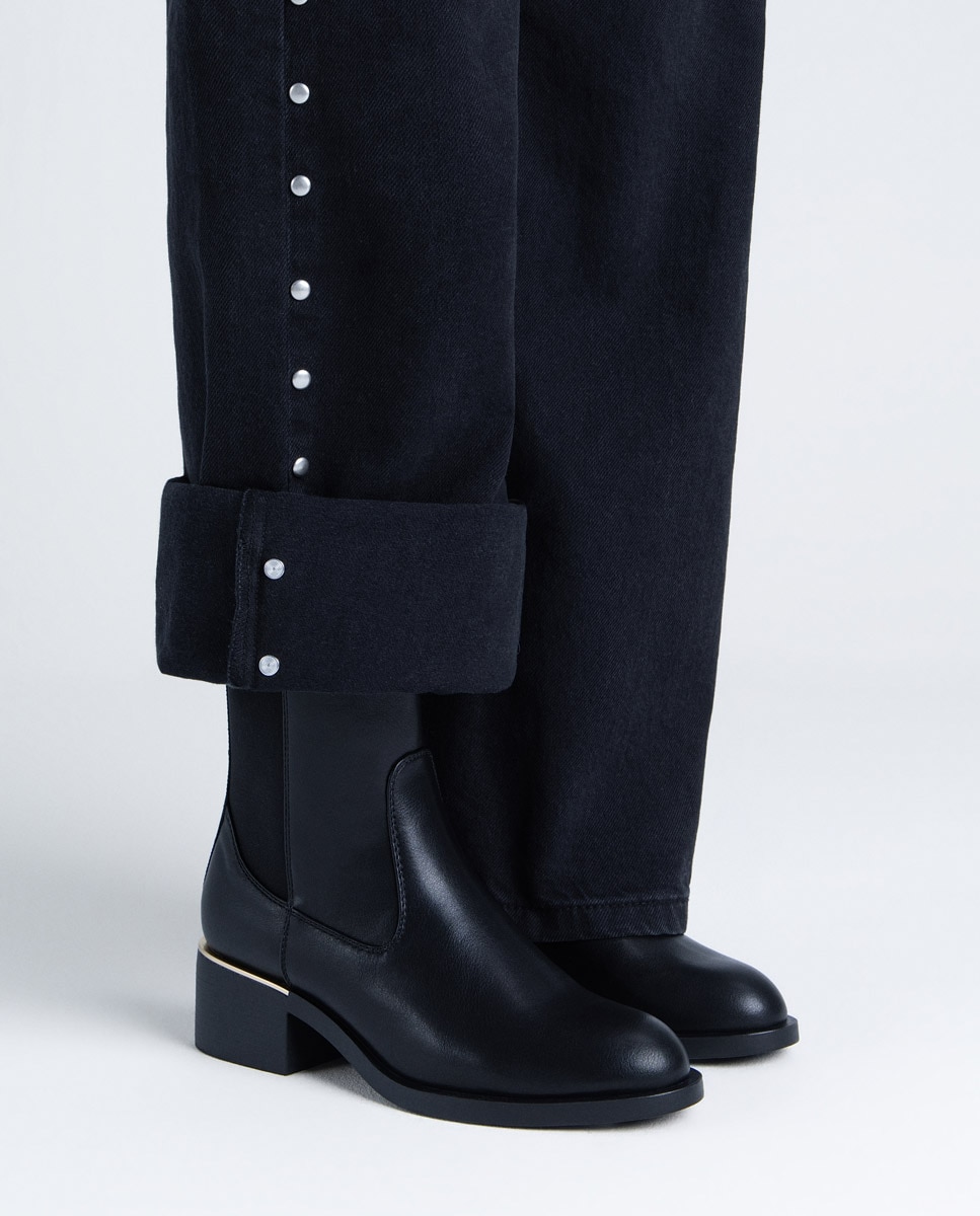 Botines de mujer con tacón - Xti - Negro Negro-2