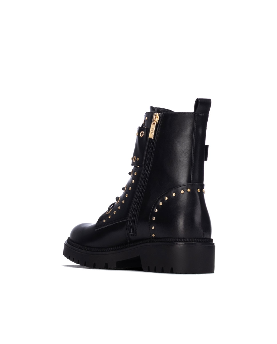 Botín de mujer con cordones - Xti - Negro Negro-2
