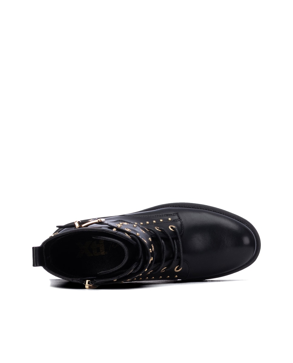 Botín de mujer con cordones - Xti - Negro Negro-5