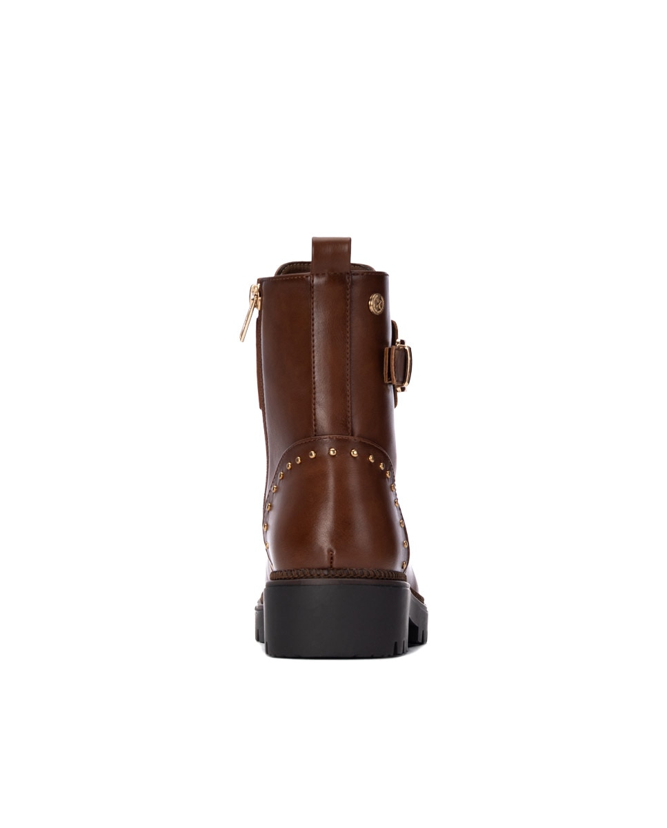 Botín de mujer con cordones - Xti - Camel Camel-9