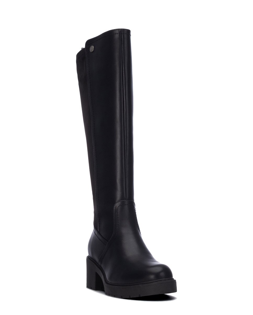 Bota de mujer con cremallera - Refresh - Negro Negro-3